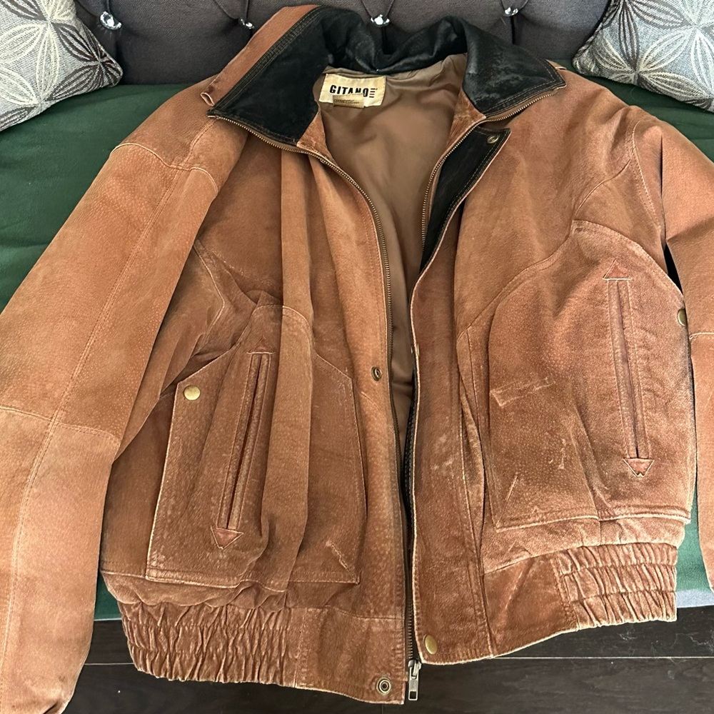 100% Gitano italian leather jacket